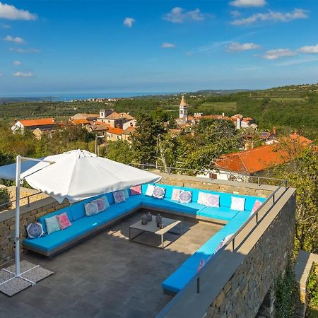 Exceptional 5 Star Villa With Breathtaking Views, Sauna And Fitness Studio Momjan Exterior foto