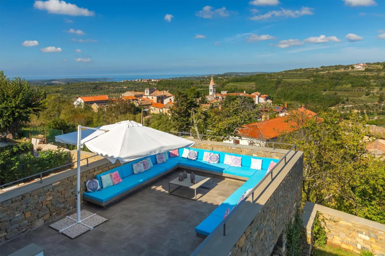 Exceptional 5 Star Villa With Breathtaking Views, Sauna And Fitness Studio Momjan Exterior foto